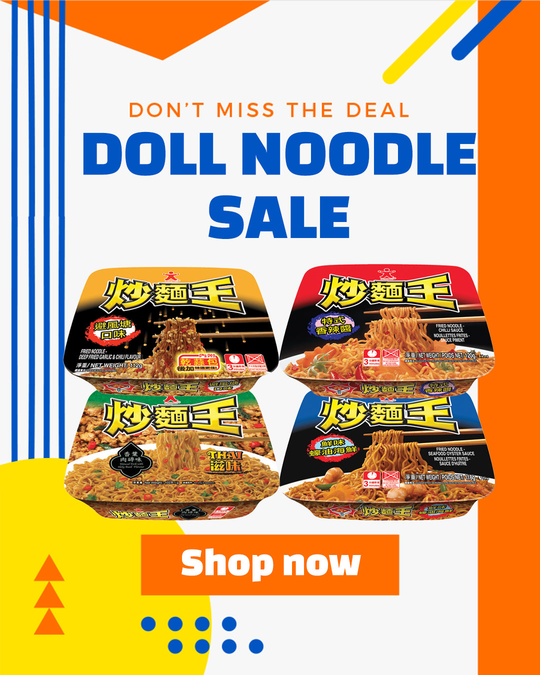 DOLL Instant Noodle Sale