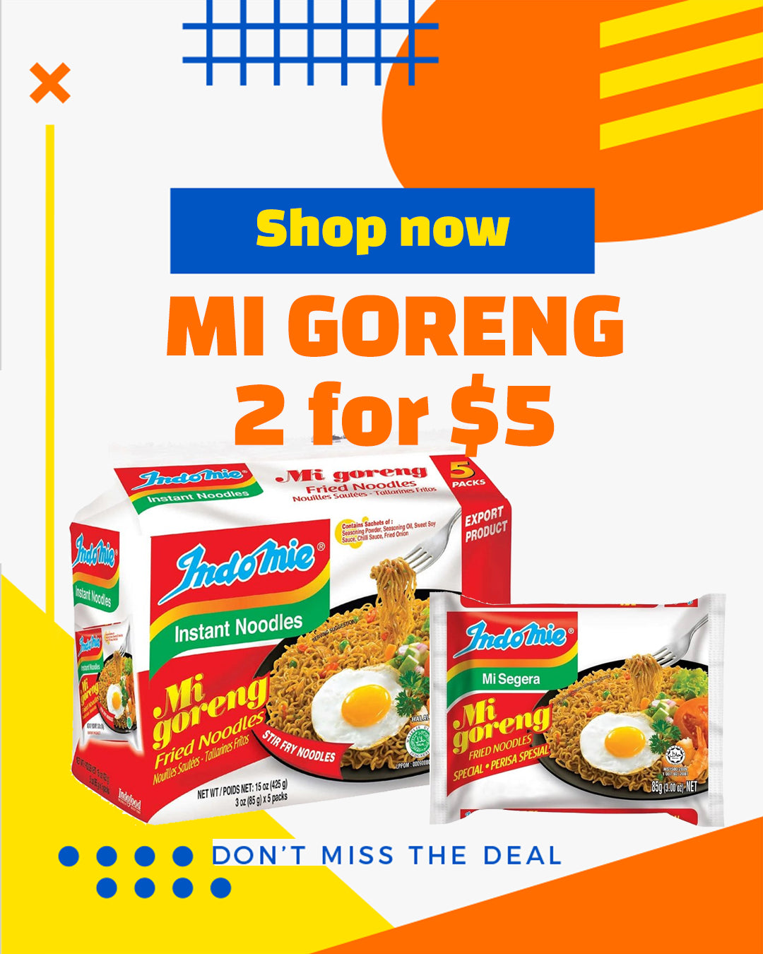 Indomie 2 for $5