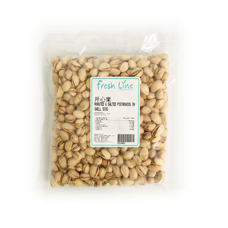 Pistachio Nuts Roasted Salted/Shell 500g