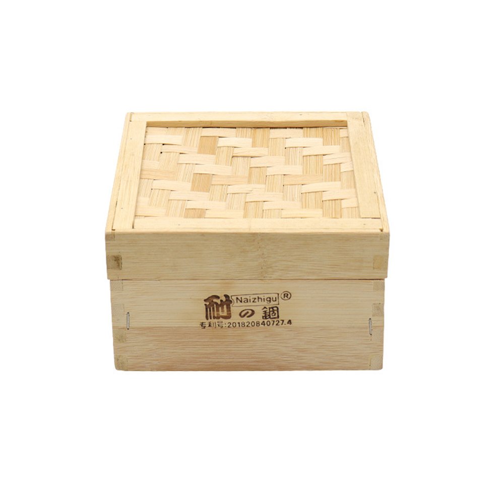 Bamboo Basket Square 135mmx60mm 5" (3.5")