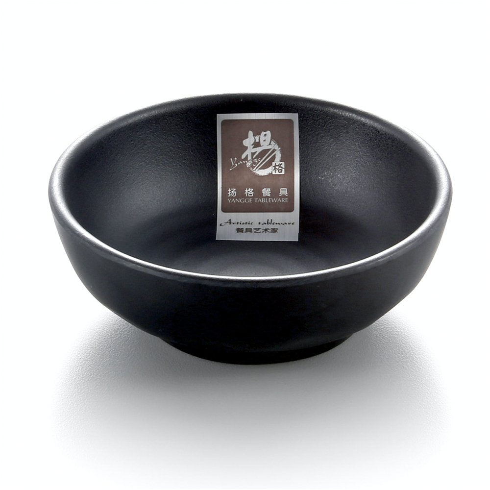 Melamine Sauce Dish Black 4" 9.8X3.8cm