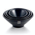 Melamine Open Flared Bowl Black 5.5" 13.8X6.1cm