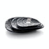 Melamine Droplet Plate Black 5"