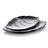 Melamine Leaf Plate Black 10"