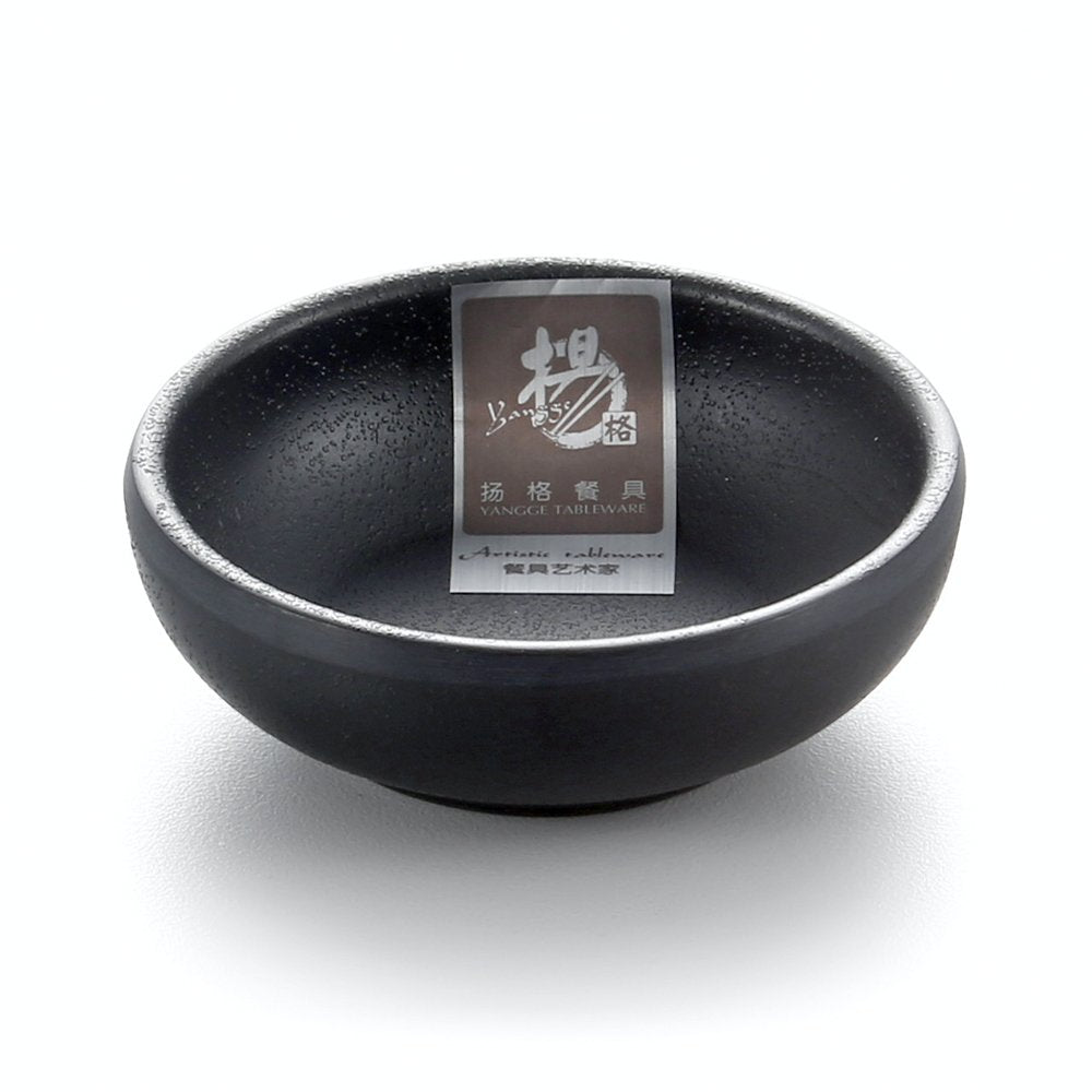 Melamine Sauce Dish Black 7X3.5cm