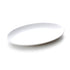 Melamine Oval Plate Shallow White 9"