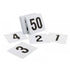 Utility Black And White Table Number Set 1-50