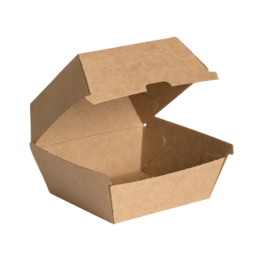 Kraft Paper Board Burger Box (Small) 50pcs