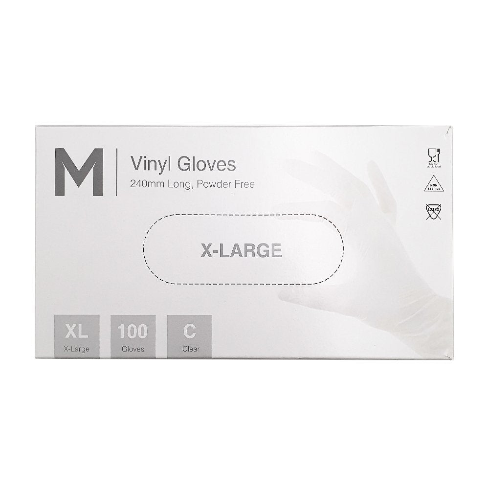 Disposable Vinyl Gloves 100pcs (Extra Large)