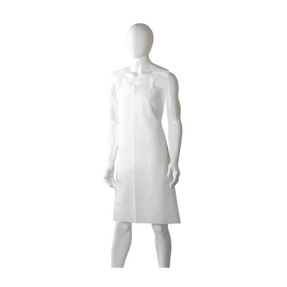 Polyethylene Back Tie Apron White 50pcs