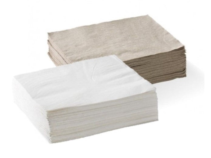 Lunch Napkins 1/4 Fold 1Ply Brown 500pcs