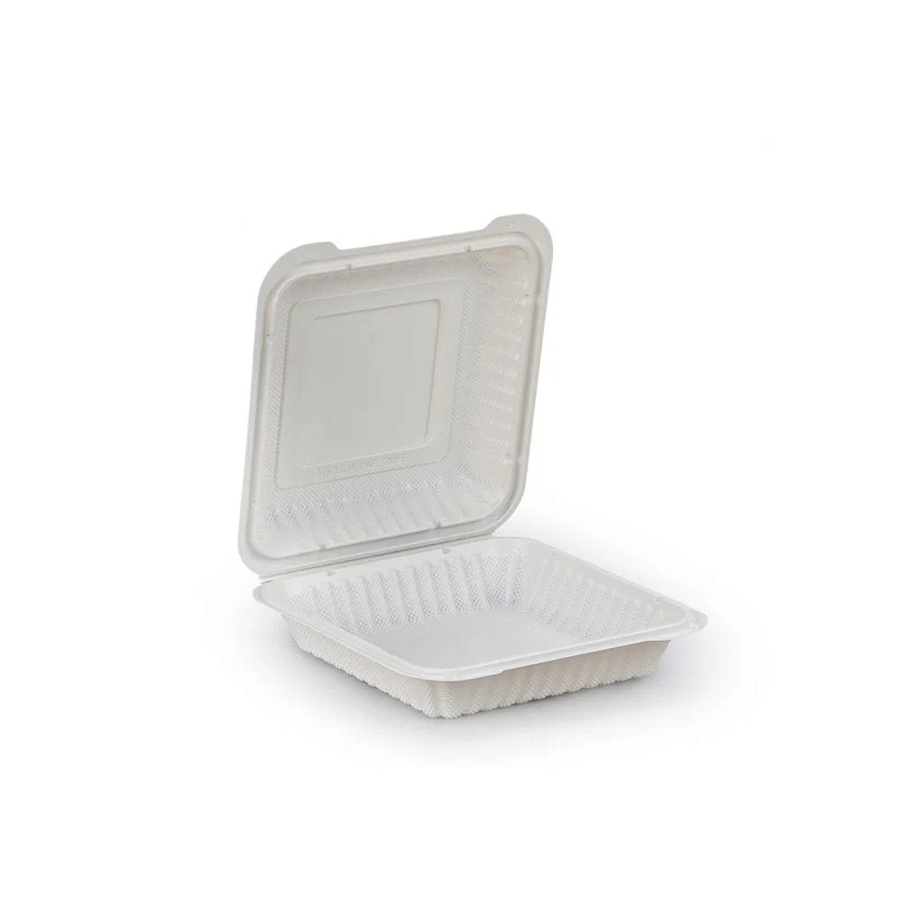 Biodegradable PP Container 8"x8"x2.7" 50pcs