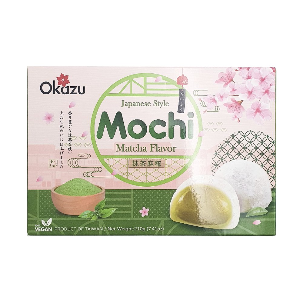 Ozaku Mochi Rice Cake Macha 210g