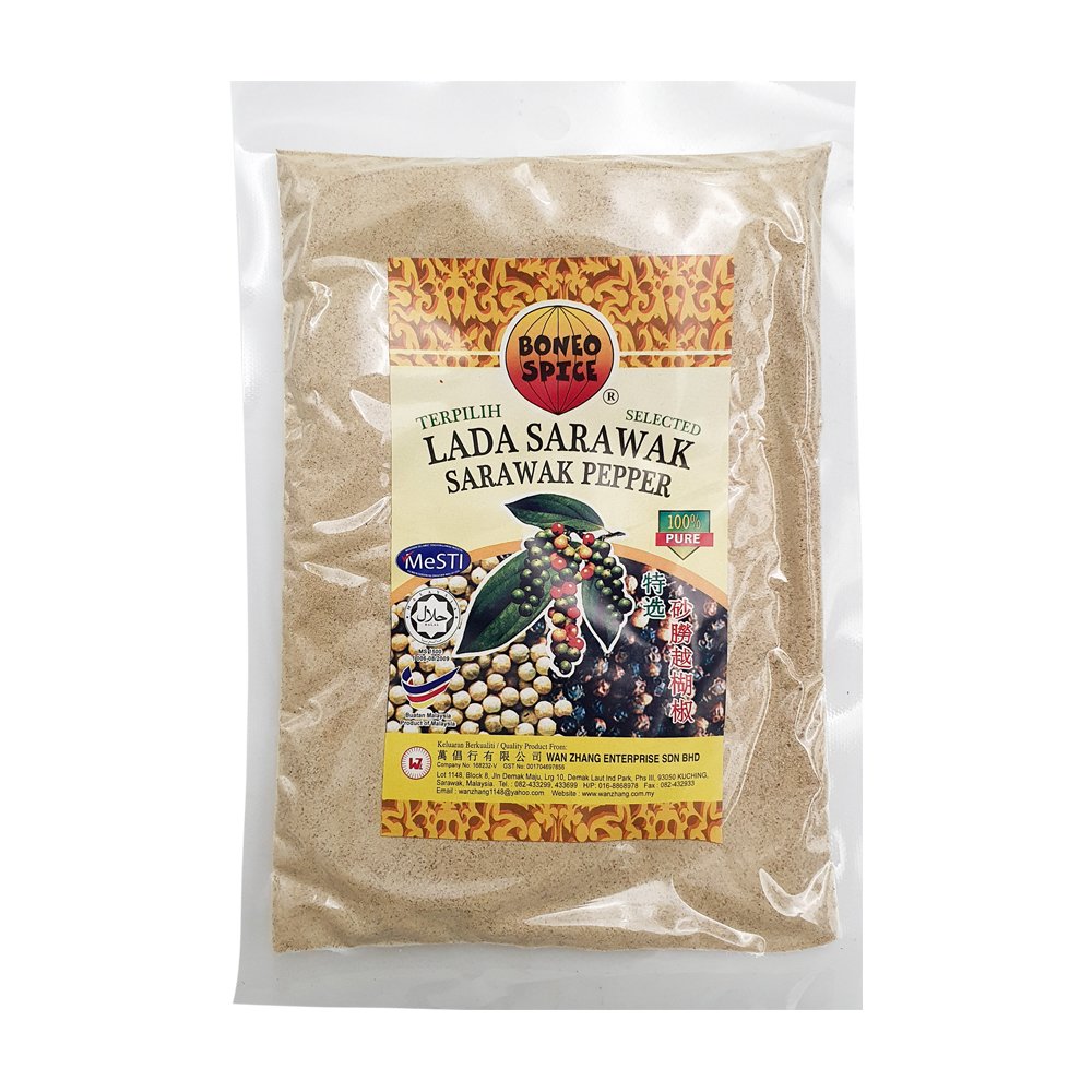 Boneo Sarawak White Pepper Ground 100g