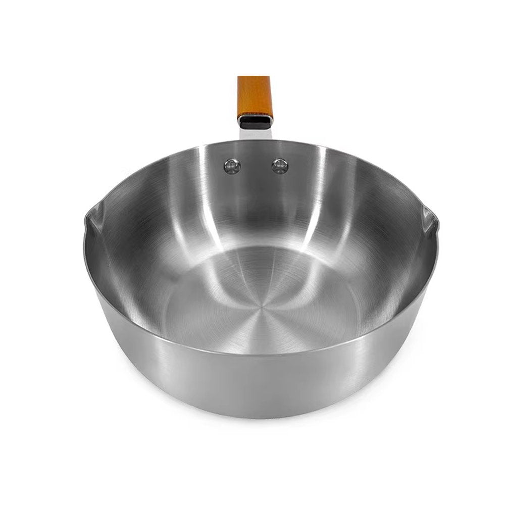 Stainless Steel Induction Deep Wok Flat Bot 18cm