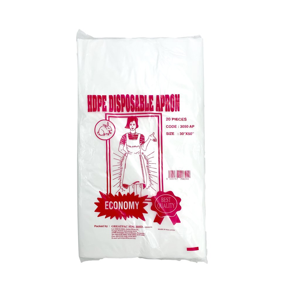 HDPE Disposable Apron 20pcs