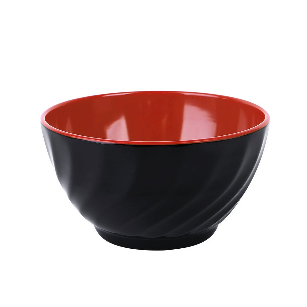 Melamine Bowl Red/Black 11.6X6.2cm