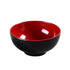 Melamine Bowl Deep Red/Black 15X7.3cm