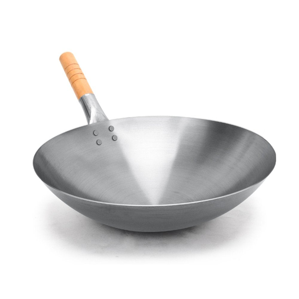 Wok Long Handle Machine Pressed 14" 36cm