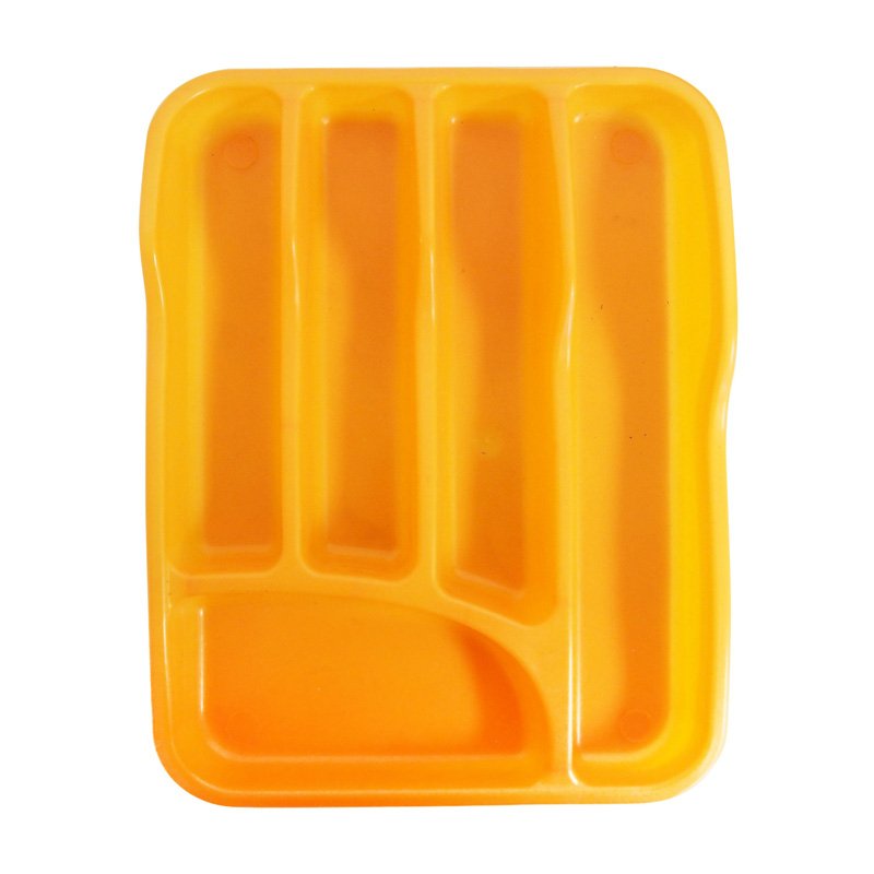 Plastic Cutlery Tray 5 Compartment Coloured