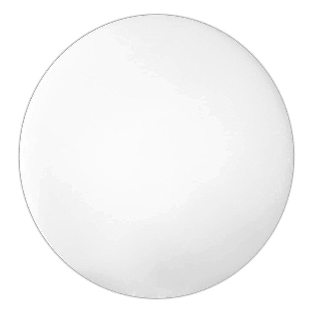 Plastic Chopping Board Round White 45X15cm