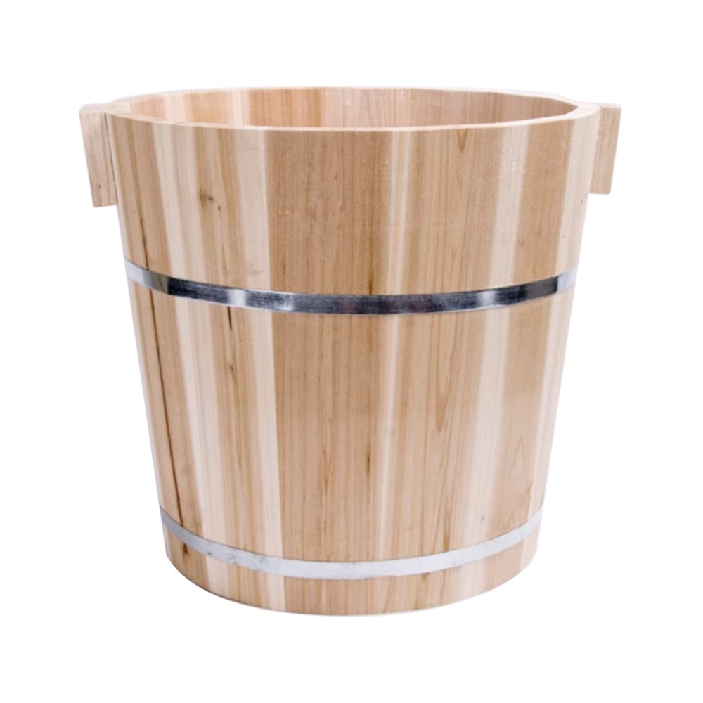 Wooden Rice And Tofu Fa Bucket 35cm A-16