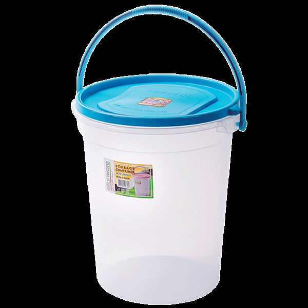 Round Storage Container with Handle 14L