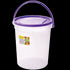 Round Storage Container with Handle 23L