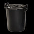 Rubbish Bin Black with Lock Handle 14gal