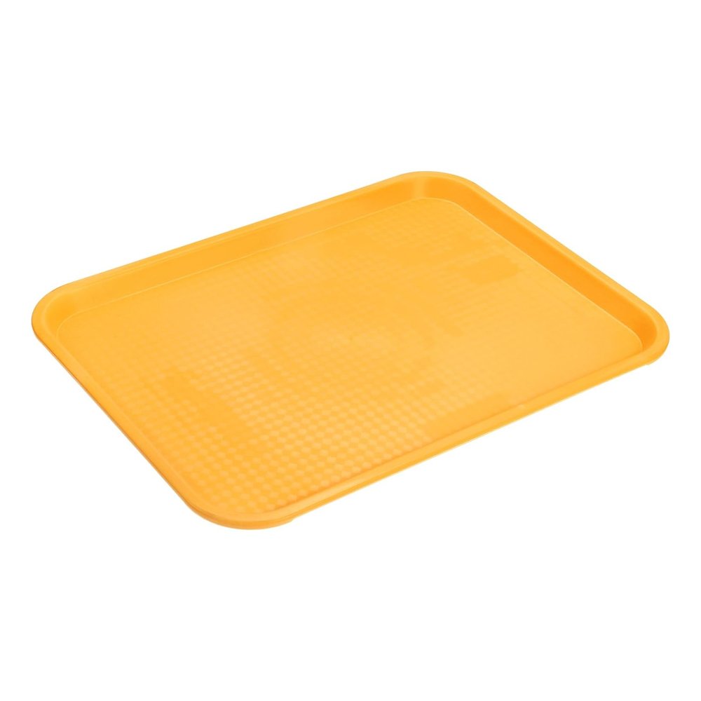 Plastic Yellow Cafe Tray 42cmx30cmx1.5cm