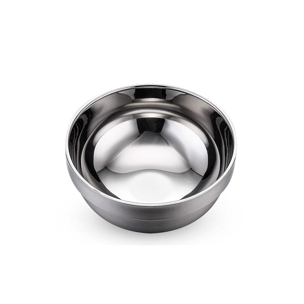 Stainless Steel Wide Rim Bowl Stackable 16cm