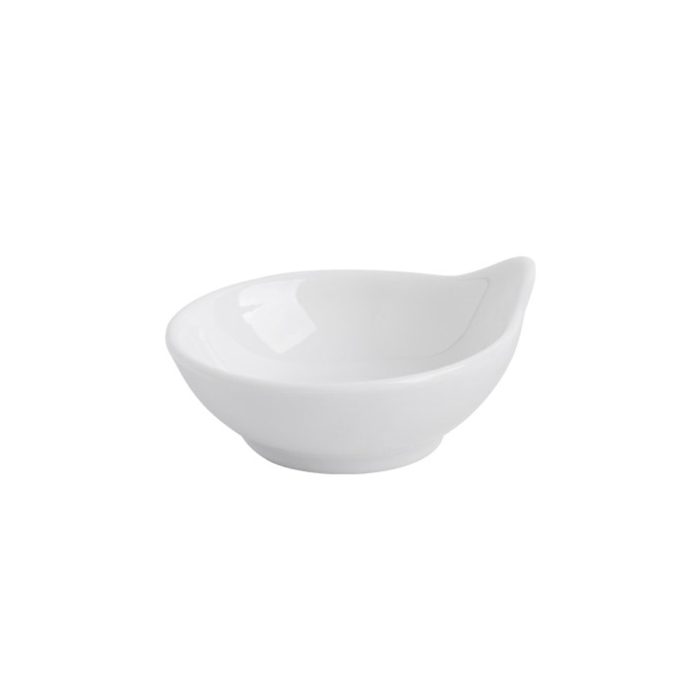 Crockery Bowl with  Pourer White 4"