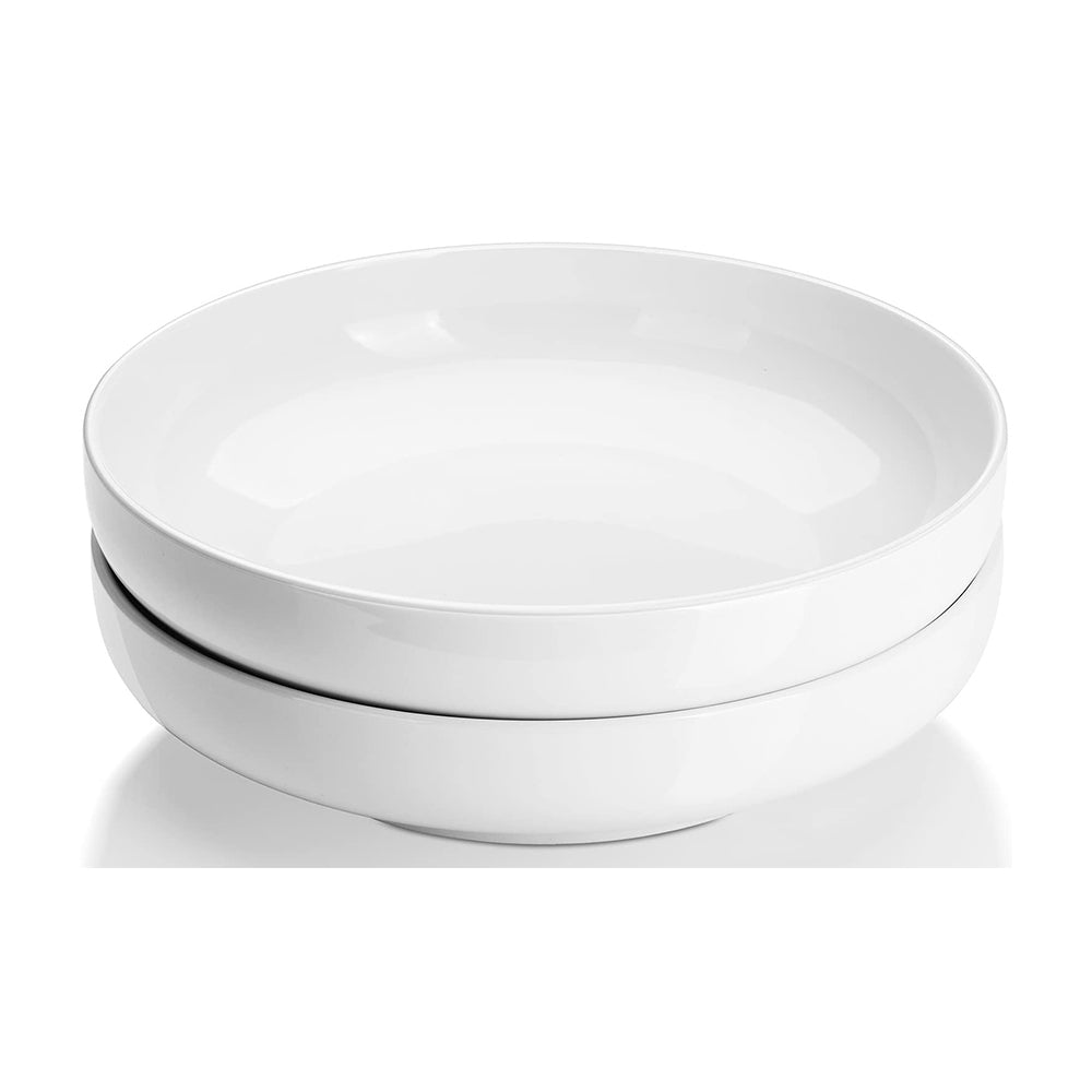 Crockery Deep Salad Dish White 8"