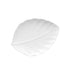 Crockery Leaf Plate White 12"