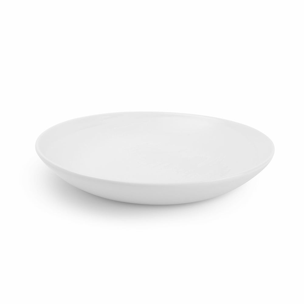 Crockery Plate Deep Rice White 12"