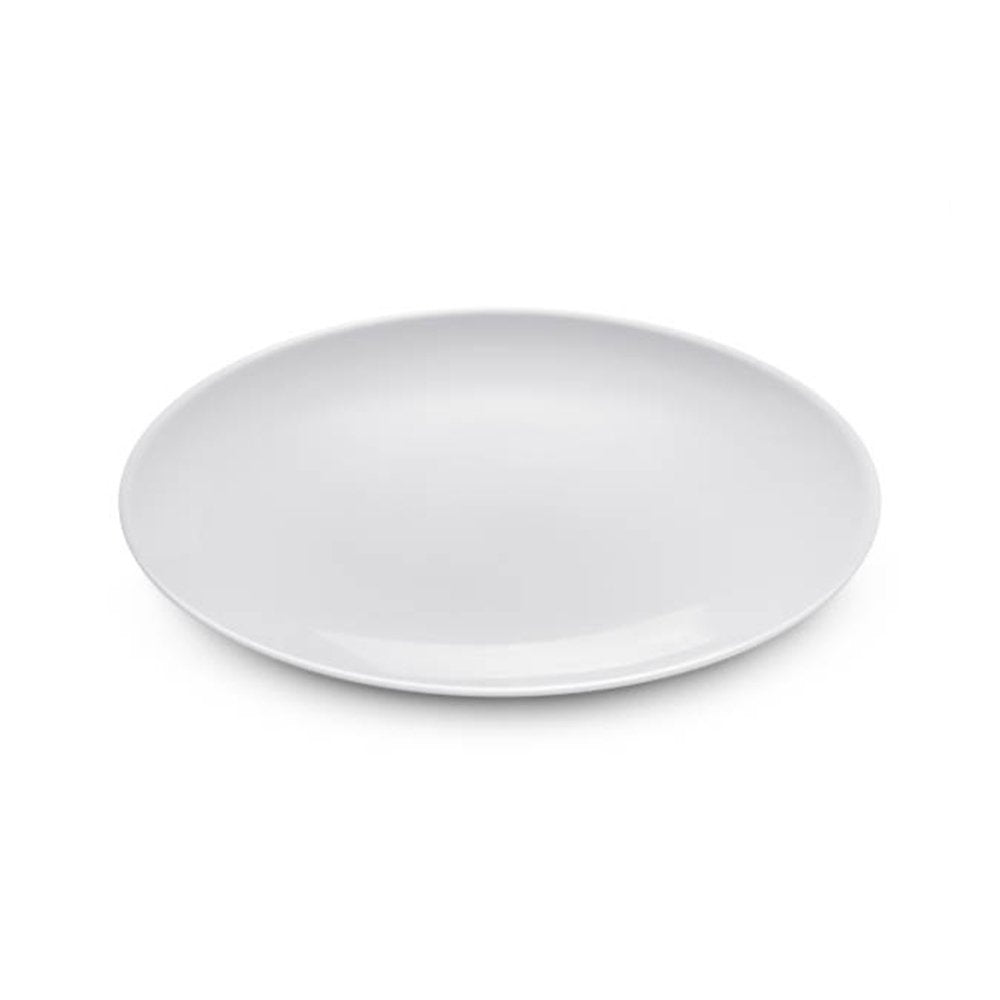 Crockery Plate Oval Shallow White 12"