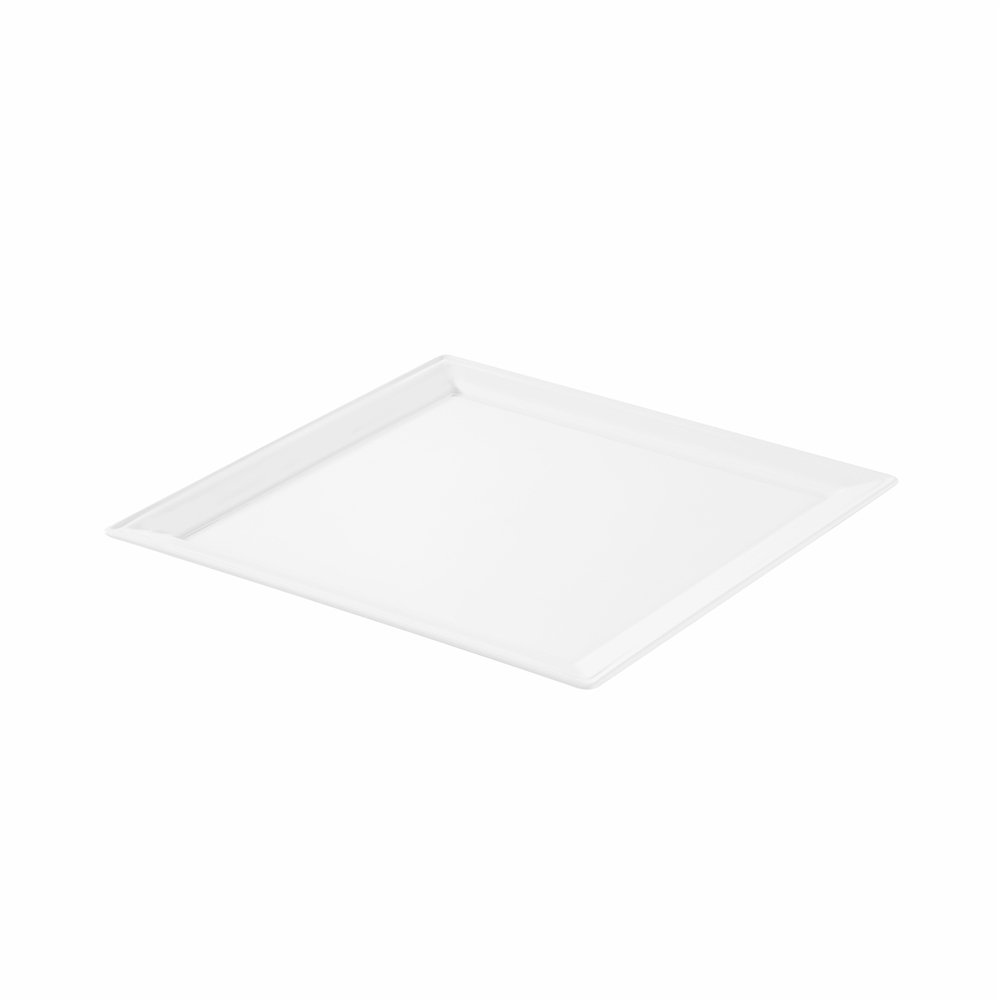 Crockery Square Plate White 12"