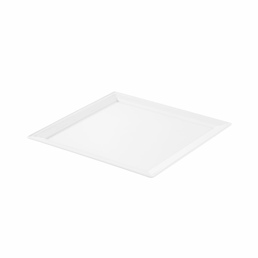 Crockery Square Plate White 14"