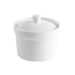 Crockery Tall Tureen Bowl with Lid White 5"