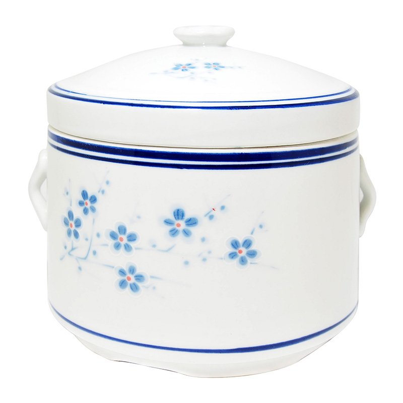 Crockery Tureen Pot with Lid White #130