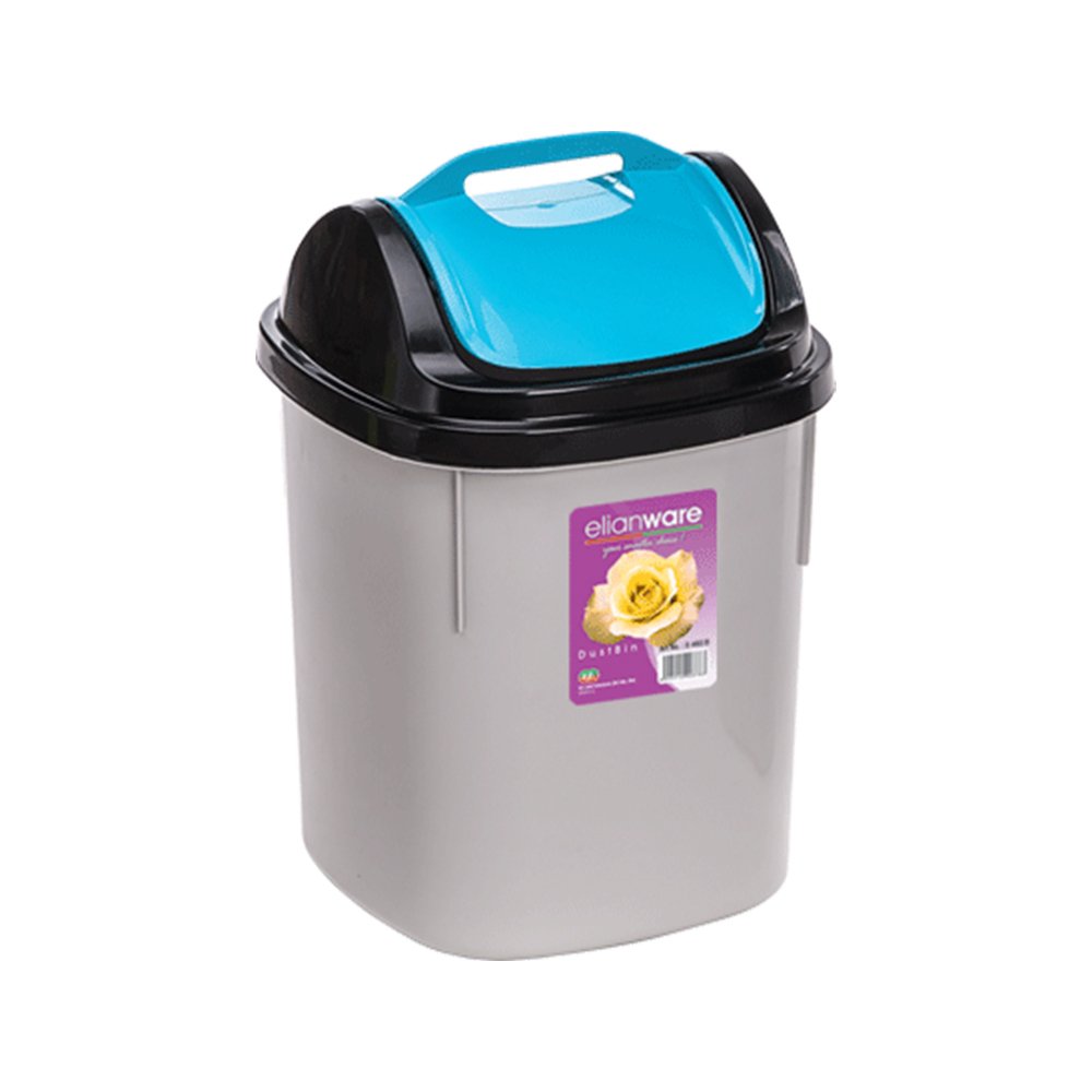 Plastic Swing Cover Dustbin 13L