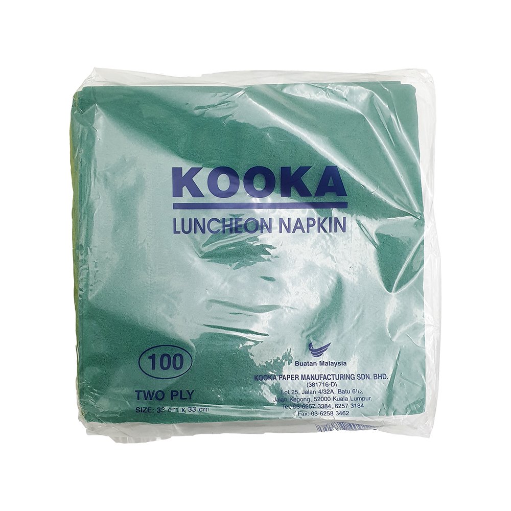 2Ply Lunch Napkin Green 100pcs