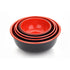 Melamine Bowl Red/Black 5" 706 12X7cm