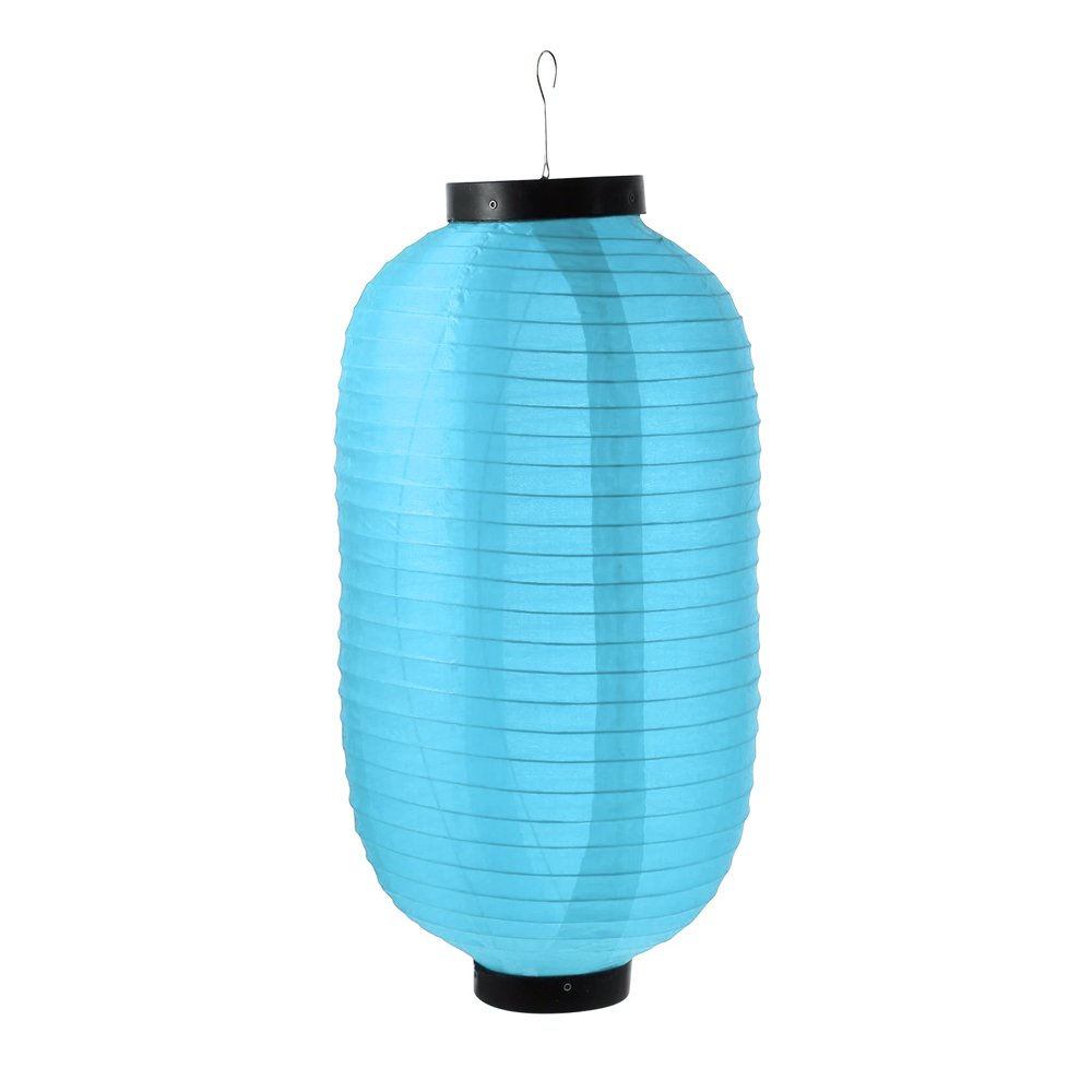 Silk Lantern Tube Blue 6"