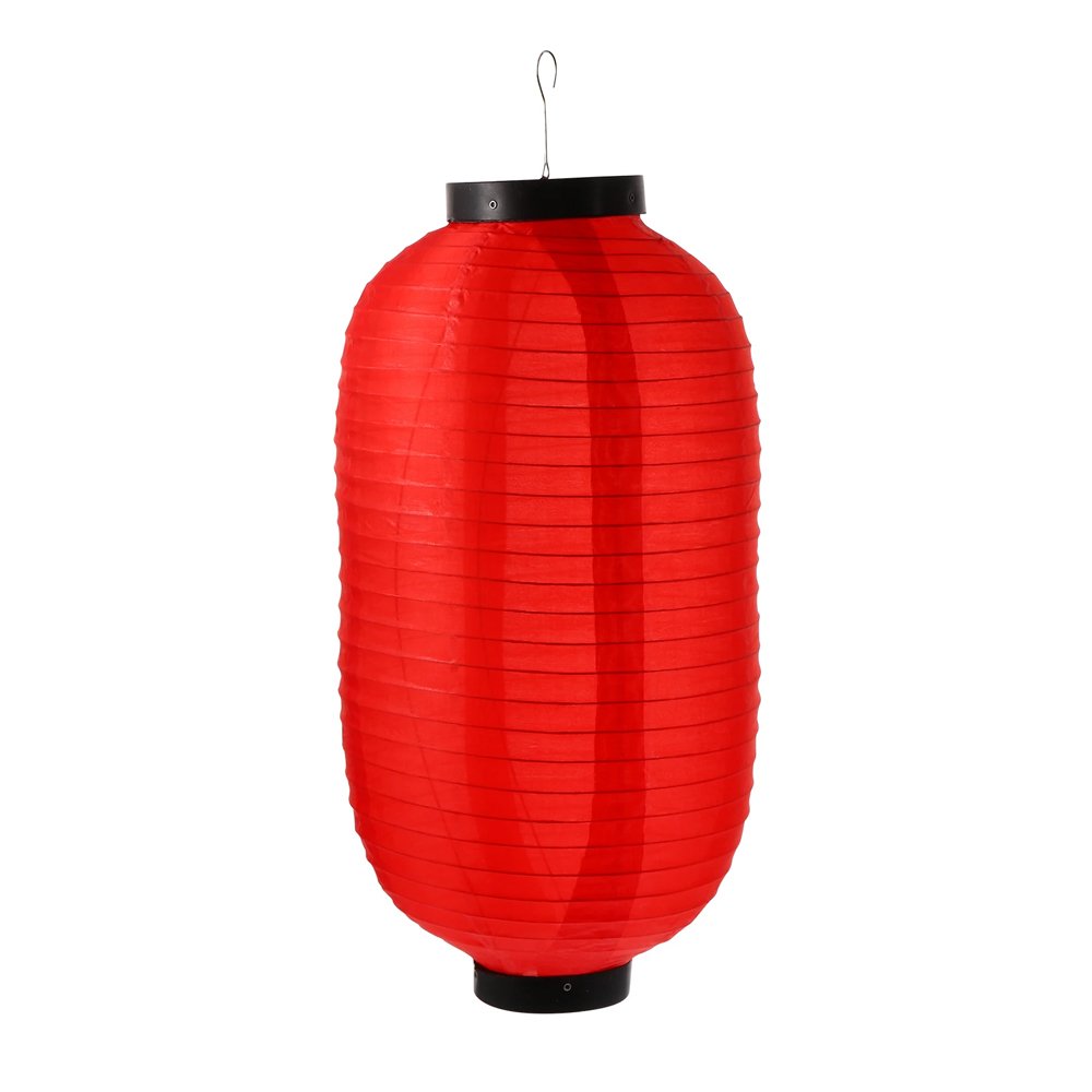 Silk Lantern Tube Red 6"