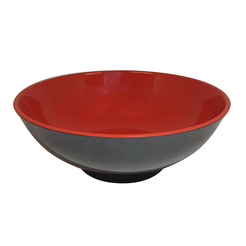 Melamine Ramen Bowl Red/Black 23.8X8.7cm