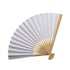 Chinese Paper Fan White 13"