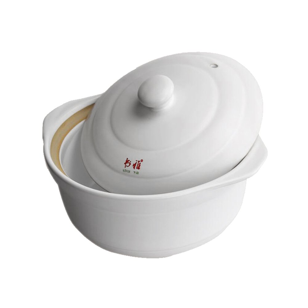 Clay Pot Deep White 7" 18cm 1200ml