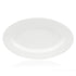 Crockery Plate Oval Narrow White 14"