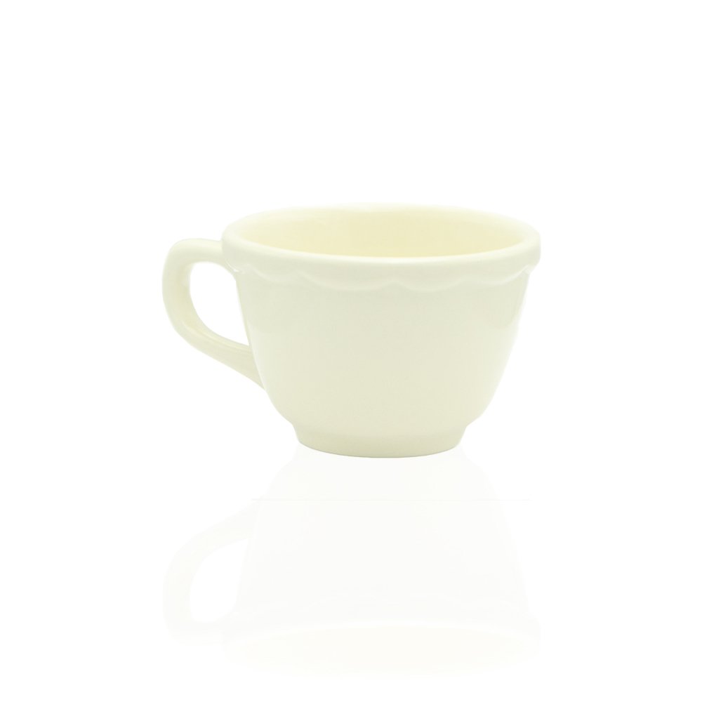 Crockery Espresso Cup Ripple White 5"